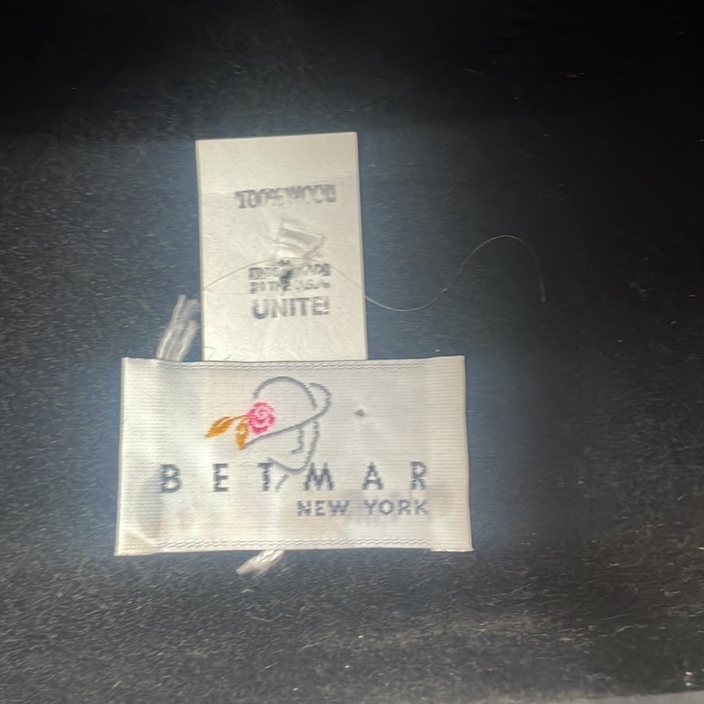 Betmar New York 100% wool made in US - wpl 4384 Black Hat - Picture 5 of 7